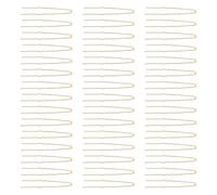 Didiseaon 50 pezzi Forcine Capelli Metallo Forma U French Pin Accessori Acconciature Donna Fermagli Chignon Eleganti Oro per Sposi e Uso Quotidiano