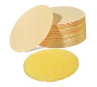 Didiseaon 50 Pezzi spugna facciale Spugnette cosmetiche cuscinetti esfolianti spugna esfoliante per il viso dischetti per la pulizia del viso soffio detergente viso spugne termali Beige