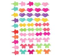 Didiseaon 50pezzi Barrette Per Stile Cartoon Fermagli Colorati Per Acconciature Accessori Divertenti Per Compleanni e Feste Fiori e