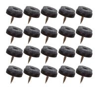 Didiseaon 50Pezzi Chair Feet Caps Rotondi Antiscivolo In Feltro, Protezioni Per Piedini Di Tavoli E Sedie, Marrone, Per Camera Da Letto E Ufficio