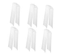 Didiseaon 50pezzi Picchetti a u Zincati per Fissaggio di Telo per Esterni Dimensioni (2.8 * 35 * 200mm)