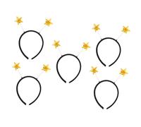 Didiseaon 5pezzi Fascia Stelle per Capelli Accessori da Festa Antenne Forma di Stella per Natale Halloween e Feste in Costume Comoda per Tutte le Età