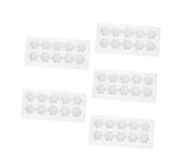 Didiseaon 5pezzi Vassoio Per Uova in Lana Di Perle Da Porta Uova Scatola Antisismica Senza Scatola Di Carta Bianco