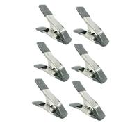 Didiseaon 6 Morsetti a Molla per Fondali da 4 Pollici Clip in Ferro Ispessito Cuscinetto Antiscivolo Serraggio Stabile per Fotografia Modellismo e Falegnameria Set Impugnatura