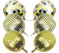 Didiseaon 6 Palloncini Disco Ball in Pellicola di Alluminio Leggeri e Facili da Appendere per Decorazioni Festa a Casa e Party Eleganti