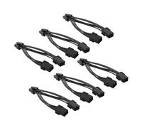 Didiseaon 6 Pezzi Adattatori GPU Pcie Doppio Pin Pin Estensione Y Splitter Flessibile e Resistente per Alimentazione Schede Video Compatibili con Alimentatori e Case Compatti