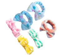 Didiseaon 6 pezzi Fasce per Capelli Morbide in Fleece con Nastro per Lavare Viso Trucco e Sport Elastiche e Confortevoli per Yoga e Attività Fisica