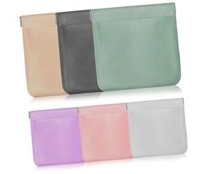 Didiseaon 6 pezzi Pochette Porta Gioielli e Auricolari in Pelle PU Misure e Organizer da Viaggio per Donne Custodia Compatta per Cavi e Accessori per Borsa e Beauty Case
