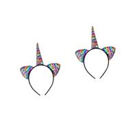 Didiseaon 6 Pz Fascia Per Fiocchi Per Del Ringraziamento Fascia Del Costume Fascia Glitter Paillettes Fascia Color Arcobaleno Retina Per Per Dormire Cerchio Di Testa