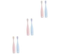 Didiseaon 6 Pz Spazzolino Da Denti Per Bambini Spazzolino Da Denti Infantile Spazzolino Da Denti Completo Per Bambini Lingua Pp Morbido Bambino Che Fa i Primi Passi Detergente