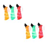 Didiseaon 6 Pz spazzolino da dentiera mini per l'igiene orale detergente per protesi spazzolino portatile Mini dentiera pennelli Pratico famiglia piccola Manuale spazzola ricarica