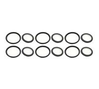 Didiseaon 6 Set Membrane per Stetoscopio in Pvc Nero, Ricambio per Adulti | Compatibile Molte Marche e Modelli, Sostituzione Facile, Durata Migliorata, Set da Due Pezzi