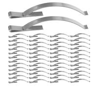 Didiseaon 60 Clip a Molla per Zanzariera in Acciaio Inox 304, Elementi di Fissaggio Resistenti per Zanzariere da Esterno, Clip di Ricambio Molle per Finestre Scorrevoli da 2,24 Pollici,