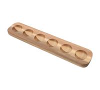 Didiseaon 6griglie Portauova Legno Per Uova Fresche Per Uova Stabile e Sicuro Per Vassoio Decorativo Per Frigorifero e Tavolo