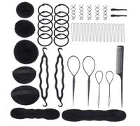 Didiseaon 71pezzi Strumento Per Chignon Kit Di Strumenti Per Styling Dei Capelli Accessori Per Intrecciare i Capelli Per Scuola Di Cosmetologia Formazione Nei Centri Di Bellezza