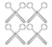 Didiseaon 8 Bulloni ad Occhiello di Espansione M6 in Acciaio Inox 304 Gancio Chiuso Ancoraggi per Calcestruzzo Resistenti alle Intemperie Set da 8 Pezzi per Fissaggi a Parete in Muratura