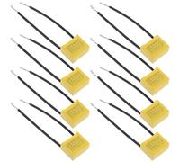 Didiseaon 8 Pezzi Condensatore di Sicurezza 0,33uf 275v con Involucro in Plastica e Filo Giallo per Procedure di Test di Conformità su Dispositivi Elettrici