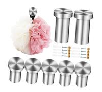 Didiseaon 8 pezzi Ganci in Acciaio Inossidabile per Asciugamani e Accappatoi Supporto Robusto e Resistente all Usura Design per Bagno Cucina e Ingresso con per Montaggio Parete
