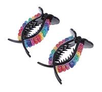 Didiseaon 8 Pz asciugacapelli fermaglio per fermagli per corti strass barrette hair clip molletta impugnature per pinze per fermagli per alligatore resina