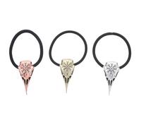 Didiseaon Accessori per Chioma Halloween 3 Pezzi Teschio in Lega Stile Oscuro Viking, Comodi da Indossare e Facili da Togliere per Feste in Costume e Carnevale