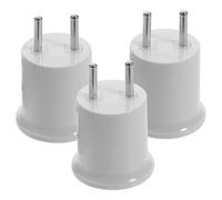 Didiseaon Adattatore Portalampada E27 E26 da 3 Pezzi Guscio ABS Isolante Connettore Filettato in Metallo Base Lampadina per Presa a Muro Ac220 Installazione Semplice per Uso Domestico e