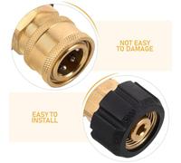 Didiseaon Adattatore Rapido Femmina M22 14Mm per Idropulitrice Connettore Tubo Alta Pressione Kit Raccordo Filettato per Lavaggio Auto e Pulizia Professionale