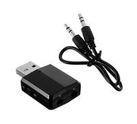 Didiseaon Adattatore Wireless USB per Laptop e Trasmettitore e Ricevitore Audio Facile Cambio Modalità Tx Rx Compatibile con Cuffie e Altoparlanti Wireless