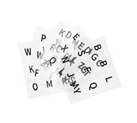 Didiseaon Adesivi Convessi Alfabeto in PVC per Cubo Puzzle 6 Pezzi, Decalcomanie Lettere Inglesi per Anziani Ipovedenti, Accessori Facili da Applicare per Giocattoli Cubo Puzzle
