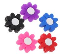 Didiseaon Ammortizzatori per Racchetta da Tennis 5 Pezzi in Silicone Colore Assortito Design a Petali per Prevenzione del Gomito del Tennista e Stile Creativo Colore Casuale