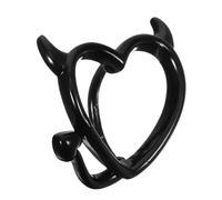 Didiseaon Anello Per Il Girovita in Lega Di Rame Con Design Cuore e Demonio Piercing Navel Invisibile Confortevole Gioielli Unici Per Donne Adatto Per Feste e Uso Quotidiano