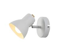 Didiseaon Applique da Parete Camera Letto in Ferro e Legno Lampada da Interno per Corridoio e Soggiorno Design Moderno Creativo Portalampada Colore Bianco Sabbia Senza Sorgente Luminosa