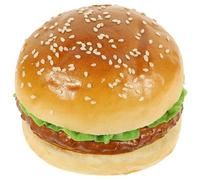 Didiseaon Artificiale PU Realistico Burger Figurine Falso Cibo Pane Modello Fotografia Puntello per Cucina Party Decor