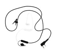 Didiseaon Auricolare con Tubo Acustico Trasparente Mono Protezione Timpano e Fermaglio Cuffia Filo per Radio Comunicazione Professionale