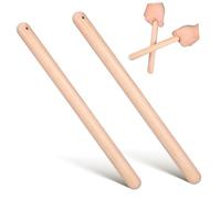 Didiseaon Bacchette per Batteria in Legno 1 Paio di Accessori per Percussioni come Djembe e Cajon Resistenti e Leggere per Musicisti Jazz e Ritmi Vari