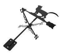 Didiseaon Banderuola da Giardino Gatto in Acciaio Inox, Vento | Decoro per Giardino e Cortile, Installazione Semplice, Stile Essenziale, per Giardinieri, Uso Esterno