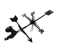Didiseaon Banderuola Segnavento in Ferro a Forma di Gallina, Decorazione per Giardino e Cortile, Nera, Stile retrò, Ruota Vento, per Tetto e Garage, per Amanti del Vento
