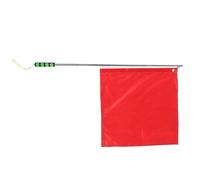 Didiseaon Bandiera Arbitrale Equestre Bastone Telescopico 12 M Verde Bandiera Manuale Rossa per Addestramento Cavalli Segnalazione Professionale per Gare di Equitazione e Assistenti