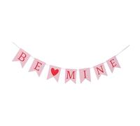 Didiseaon Banner Decorativo Be Mine a Forma di Cuore in Carta Resistente per San Matrimonio e Fidanzamento Striscione Romantico Ghirlanda per Celebrazioni Speciali