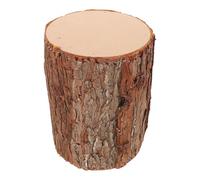 Didiseaon Base Tronco in Legno Realistico Rustico, Supporto Portatile per Esposizione e Decorazione Tealight, Come Centrotavola per Feste e Natale