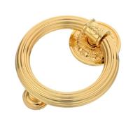 Didiseaon Batacchio per Porta in Lega di Zinco Oro, Design Vintage Rotondo Comfort Ergonomico e Facile Installazione, Decorazione Classica per Porte di Casa