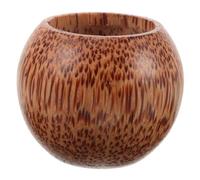 Didiseaon Bicchiere in Cocco Tazza Rotonda Riutilizzabile per Vino e Tè Resistente e Sostenibile per all Aperto