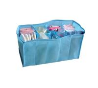 Didiseaon Borsa Fasciatoio Multifunzione con Divisori Interni Organizer per Pannolini e Accessori Scomparti Colore Blu Resistente e Pratica per Mamme in Viaggio e Casa Misura