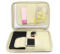 Didiseaon Borsa Portadocumenti Cerniera Organizer Per Documenti Viaggi e Lavoro Tasche Multiple e Extra Per Blocco Note e Carte
