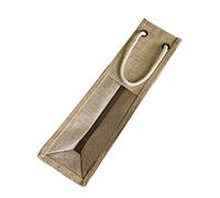 Didiseaon Borsa Regalo Bottiglie Vino in Lino Portabottiglie Portatile per Vino e Whisky Scomparto per Trasporto e Confezione Regalo