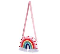 Didiseaon Borsa Tracolla Arcobaleno Per Bambine Chiusura Zip Design Creativo e Leggera Per Scuola e Regalo Di Vacanze