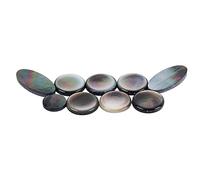 Didiseaon Bottoni per Sassofono Soprano e Alto in Conchiglia Nera, Accessori Leggeri e Facili da Trasportare Set 9 Pezzi Pulsantiera Decorativa per Strumenti Musicali