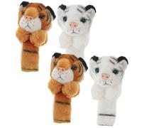 Didiseaon Braccialetto Schiaffo Animali in Peluche Design Felino, Set Da 4 Pezzi Per Ragazzo Ragazza, Fasce Slap Facili Da Indossare Come Bomboniere Per Feste e Compleanni