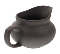 Didiseaon Brocca in Ceramica Vintage da 300 Ml Beccuccio Appuntito, Distributore di Latte e Salse per Casa, Ristorante e Buffet, Brocca per Versare Fluido senza Gocce, Nero