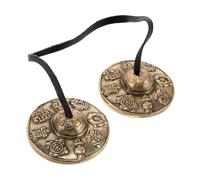 Didiseaon Campanelli Tingsha in Ottone Per Meditazione Buddista, Strumento a Campane Tibetano Per Yoga e Rilassamento, Cembali Tingsha Per Pratiche Spirituali e Cerimonie Vajrayana