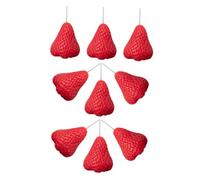 Didiseaon Candele Profumate alla Fragola Set 9 Effetto Decorativo e Atmosfera Confortevole in Paraffina Forma Adorabile di Fragola per Feste e Casa